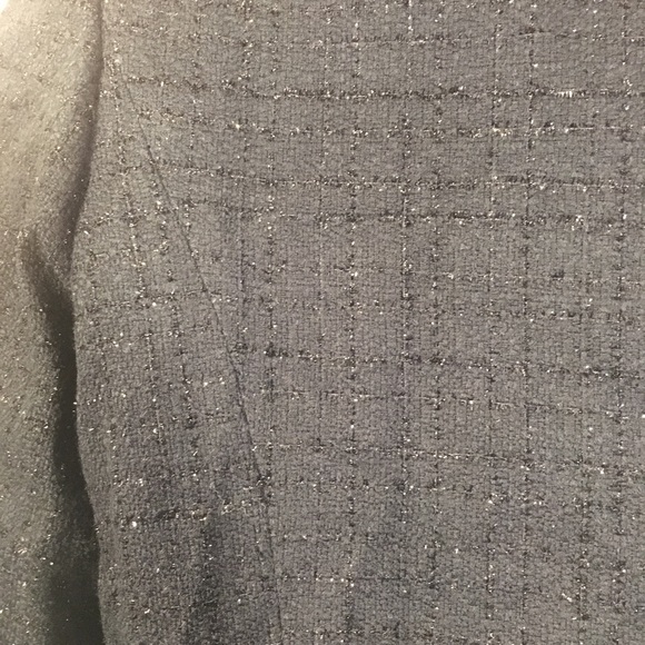 Sag Harbor Size 14 Sparkly Black Zipped Blazer - Picture 8 of 8